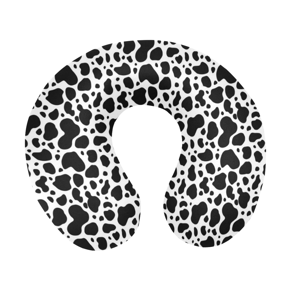 Cow Skin Pattern Print Design 04 U-Shaped Travel Neck Pillow