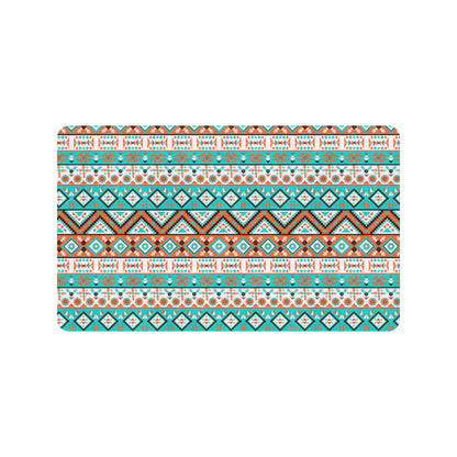 Navajo Style Print Pattern Rubber Doormat