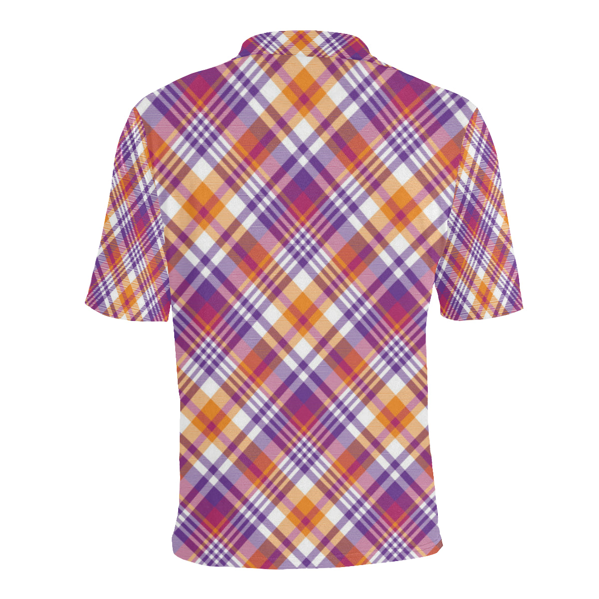 Madras Pattern Print Design 02 Men Polo Shirt