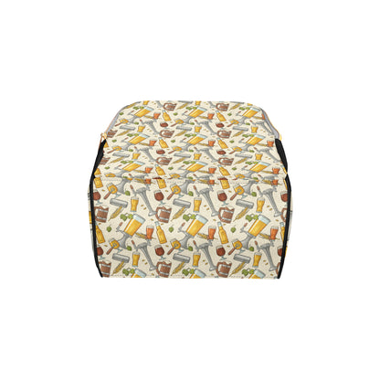 Beer Pattern Print Design 05 Diaper Bag Backpack