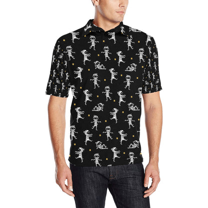 Mummy Cute Print Design LKS301 Men Polo Shirt