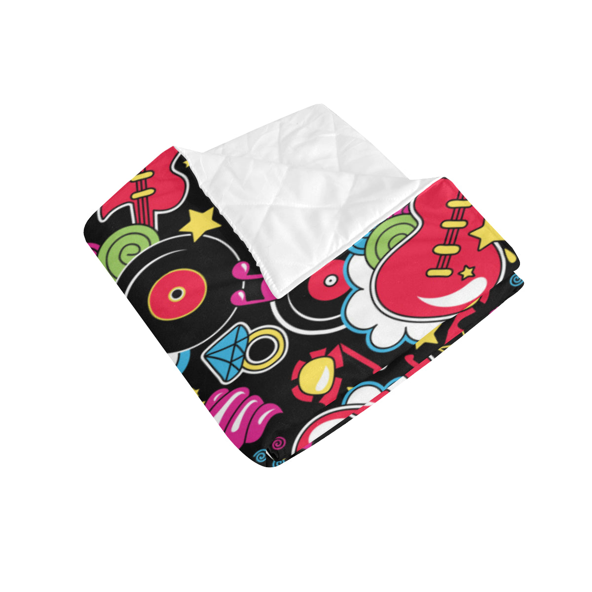 Pop Art Pattern Print Design A04 Premium Quilt