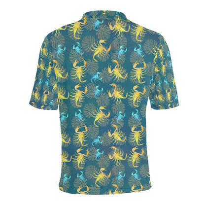 Scorpion Pattern Print Design 02 Men Polo Shirt