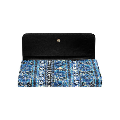 Hawaiian Themed Pattern Print Design H012 Women's Trifold Wallet