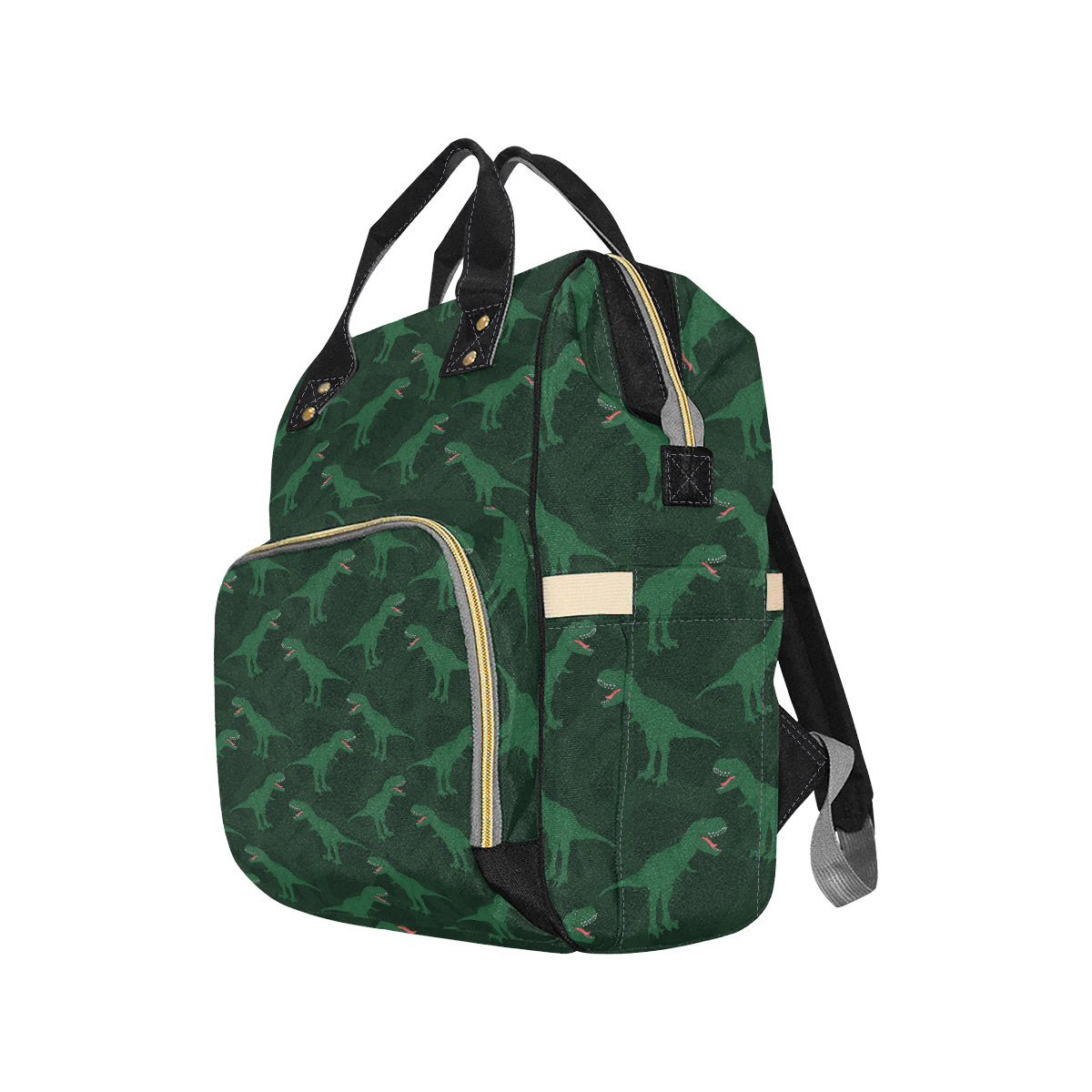 T Rex Pattern Print Design A06 Diaper Bag Backpack