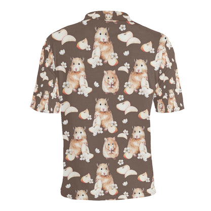 Hamster Pattern Print Design 03 Men Polo Shirt
