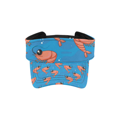 Prawn Cute Pattern Print Design 03 Unisex Sun Visor
