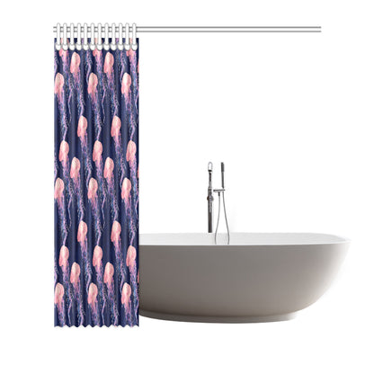 Jellyfish Pattern Print Design 03 Shower Curtain