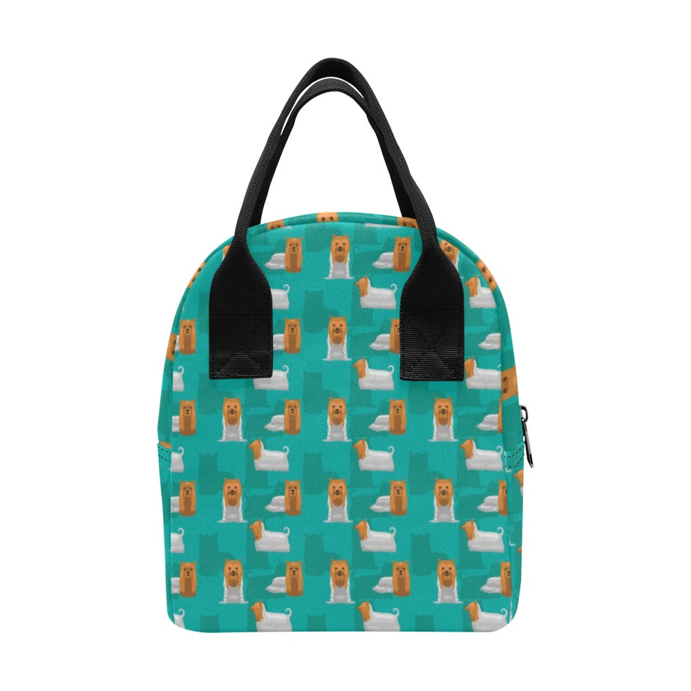 Silky Terriers Print Design LKS301 Insulated Lunch Bag