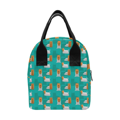Silky Terriers Print Design LKS301 Insulated Lunch Bag