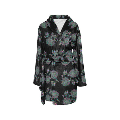 Dream Catcher Colorful Hand Draw Women's Fleece Robe