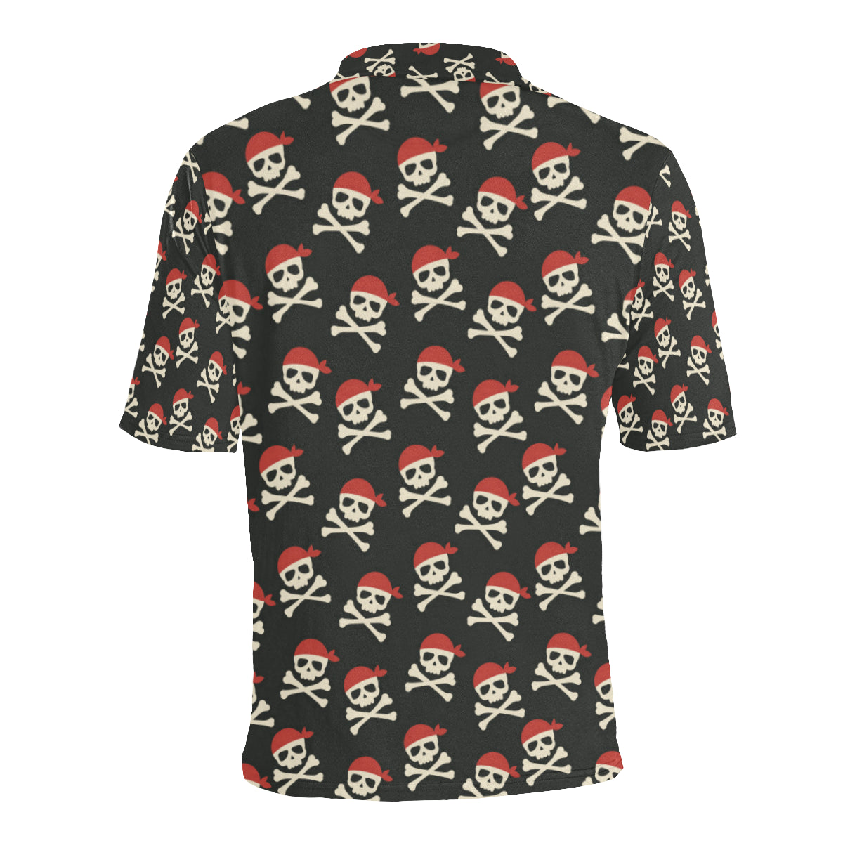 Pirate Pattern Print Design A04 Men Polo Shirt