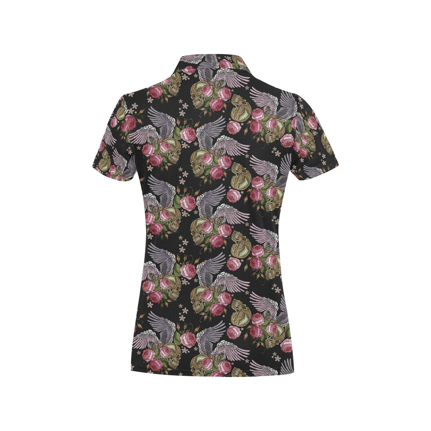 Angel Wings Pattern Print Design 06 Women's Polo Shirt
