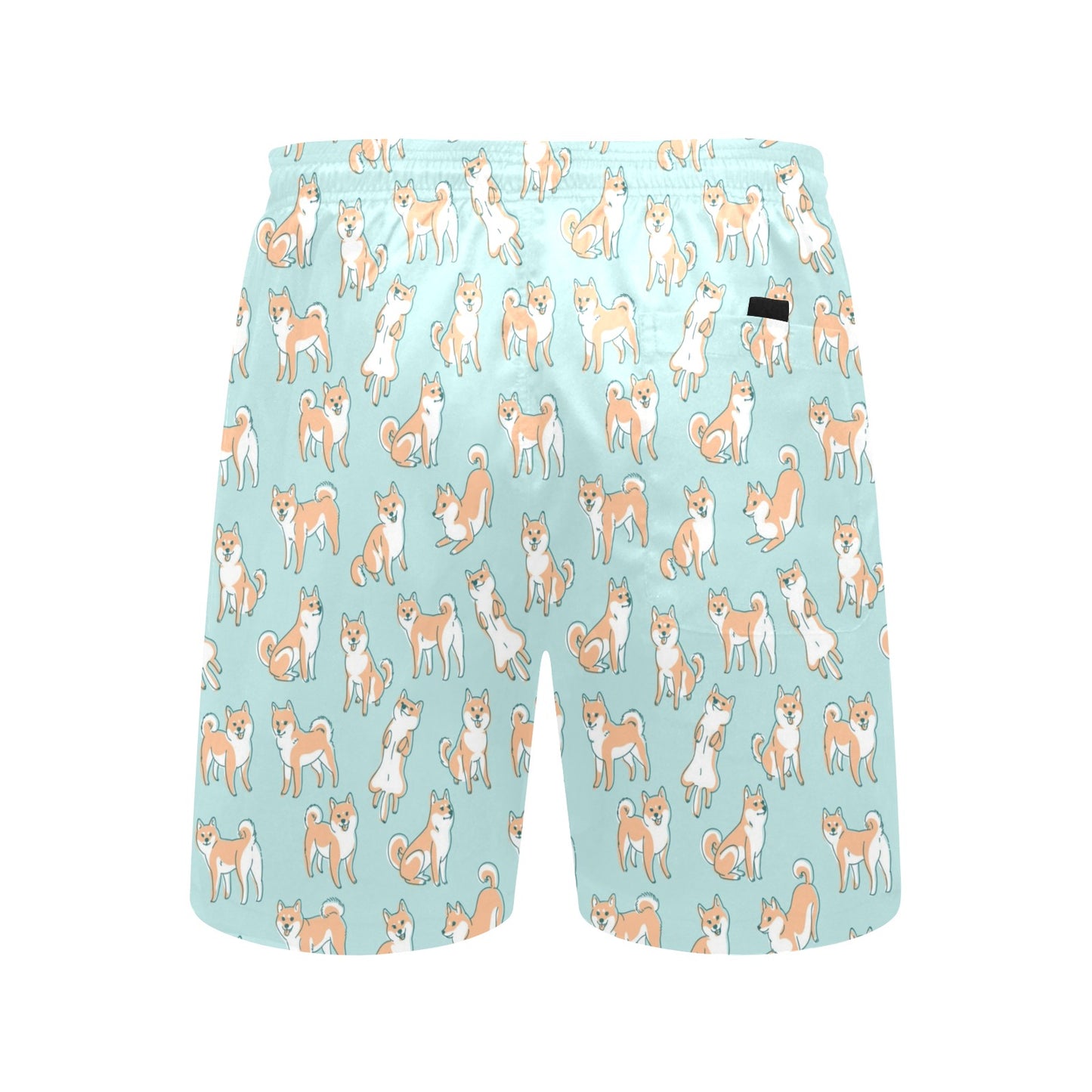 Shiba Inu Print Design LKS304 Men's Swim Trunks Beach Shorts