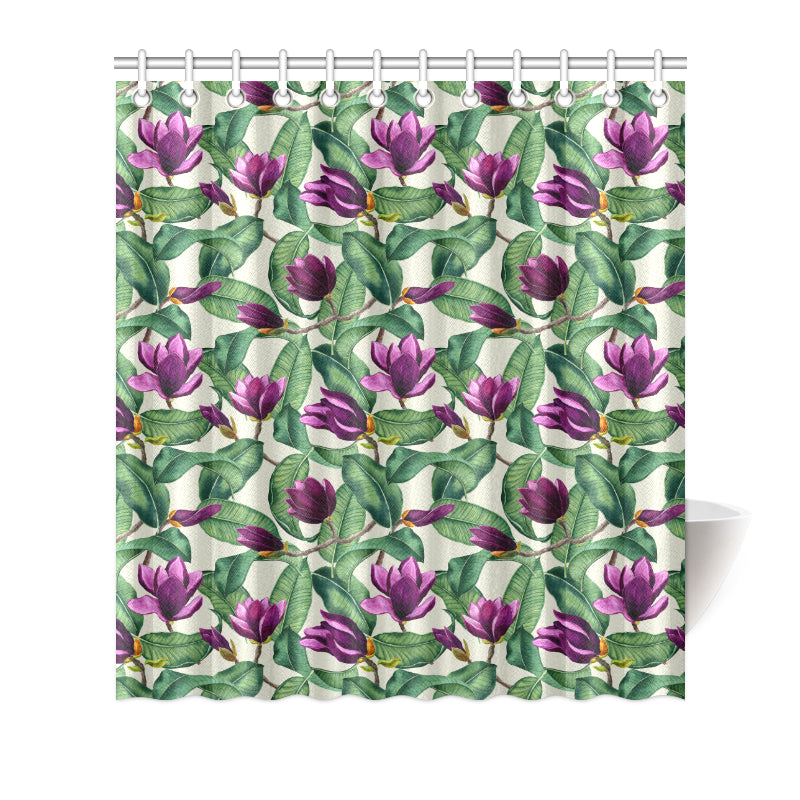 Magnolia Pattern Print Design MAG07 Shower Curtain