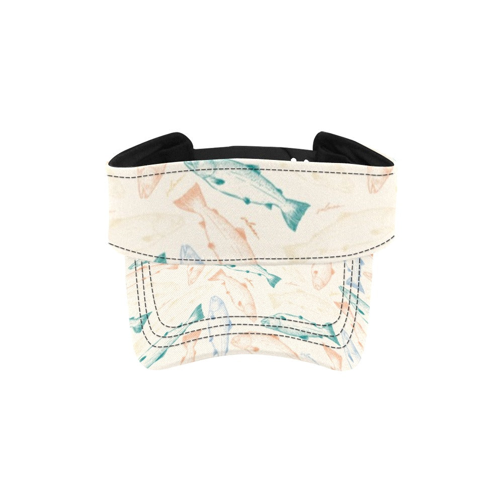 Salmon Fish Print Design LKS305 Unisex Sun Visor