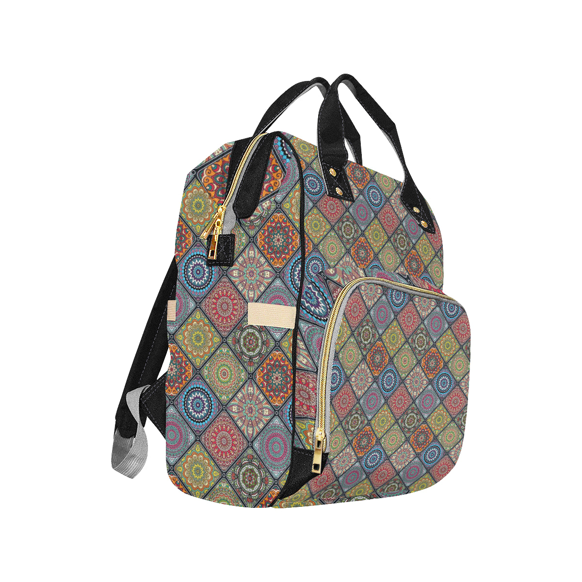 Bohemian Pattern Print Design 05 Diaper Bag Backpack