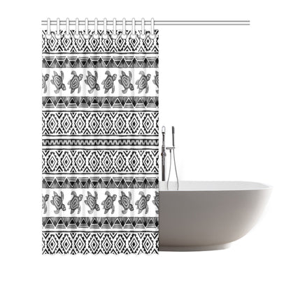 Sea Turtle Tribal Aztec Shower Curtain