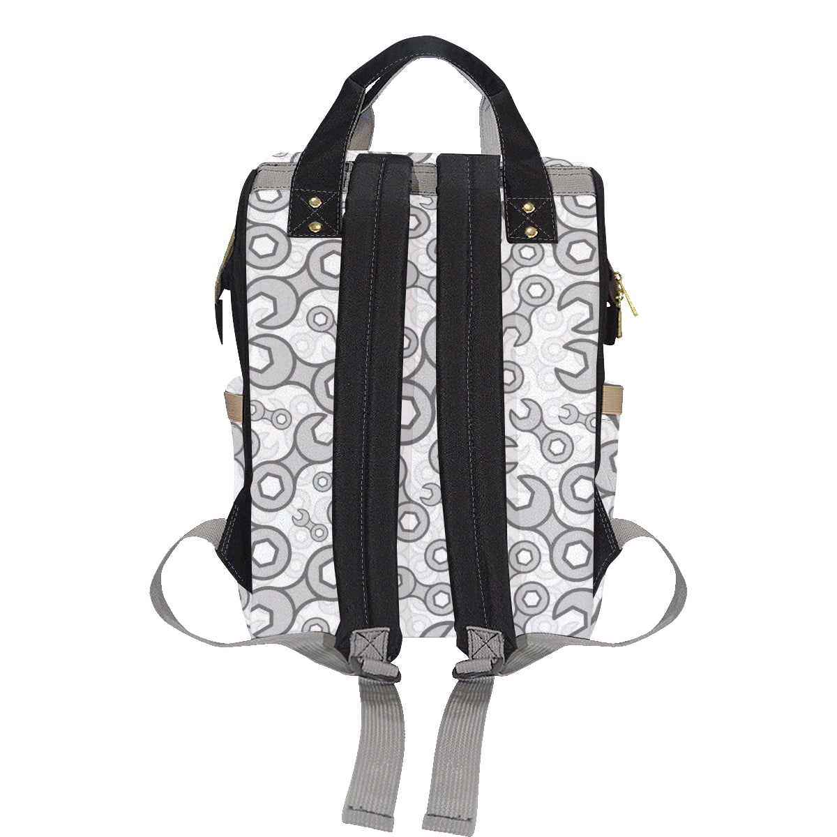 Mechanic Pattern Print Design 05 Diaper Bag Backpack