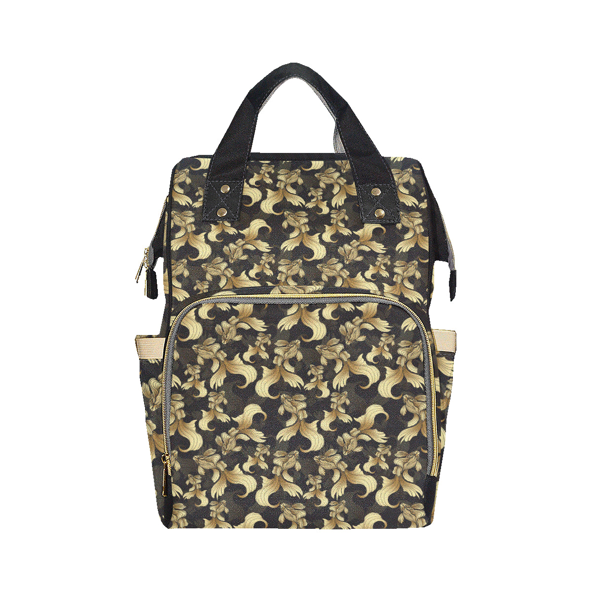 Goldfish Pattern Print Design 02 Diaper Bag Backpack