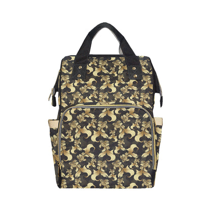 Goldfish Pattern Print Design 02 Diaper Bag Backpack