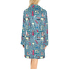 Sewing Equipment Print Design LKS301 Women's Fleece Robe