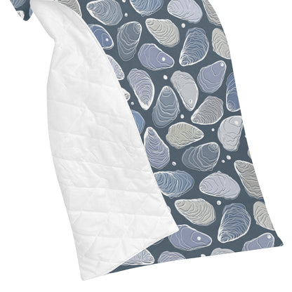 Oyster Pattern Print Design 02 Premium Quilt