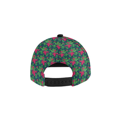 Zombie Themed Design Pattern Print Snapback Cap