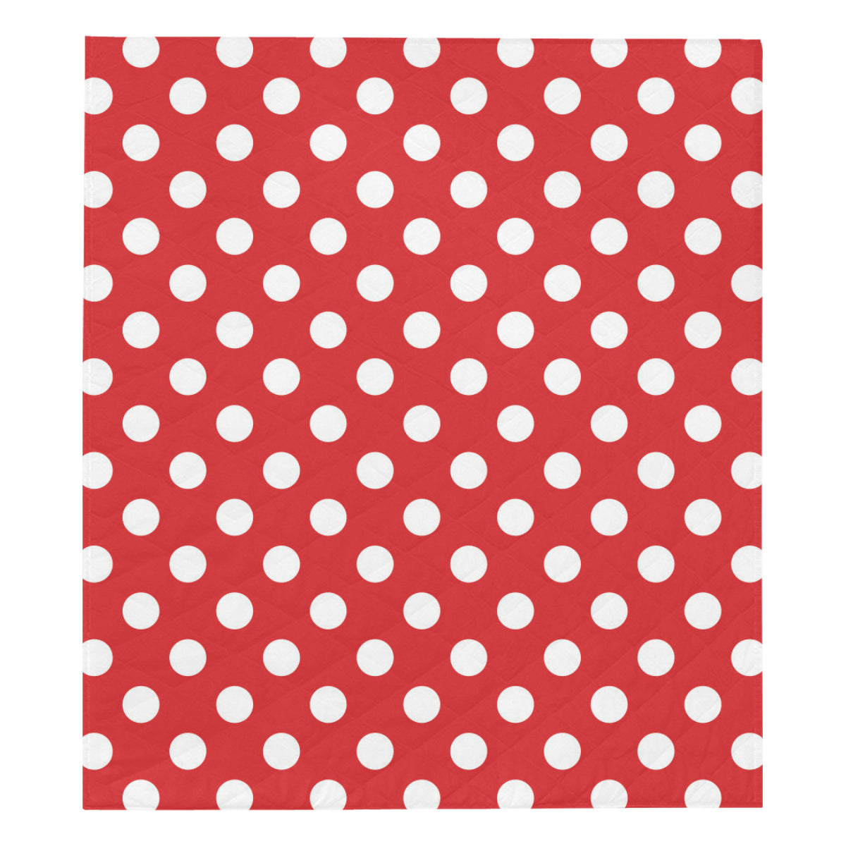 Polka Dot Red Pattern Print Design 04 Premium Quilt