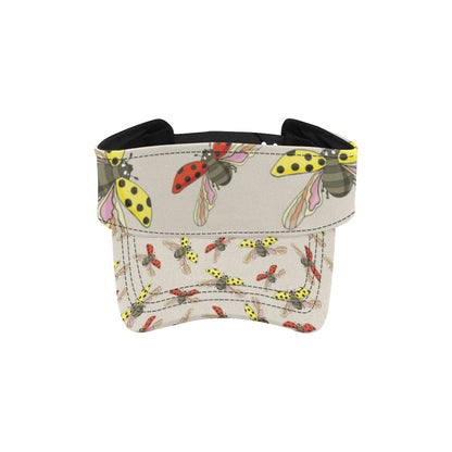 Ladybug Pattern Print Design 04 Unisex Sun Visor