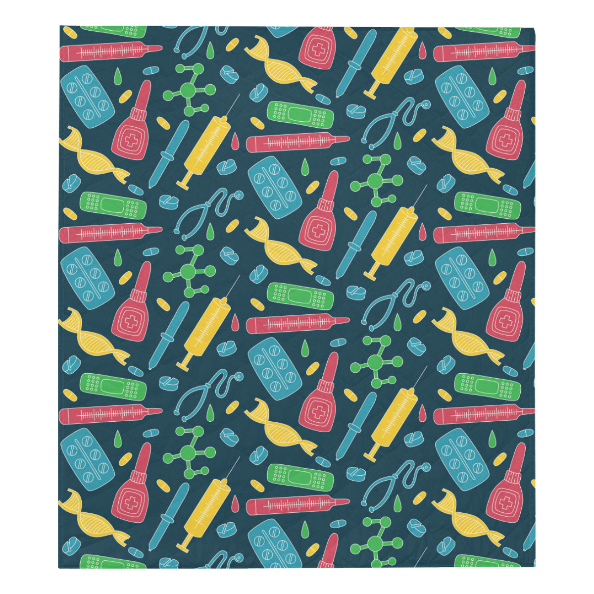 Phlebotomist Pattern Print Design A03 Premium Quilt