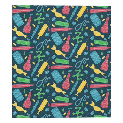 Phlebotomist Pattern Print Design A03 Premium Quilt