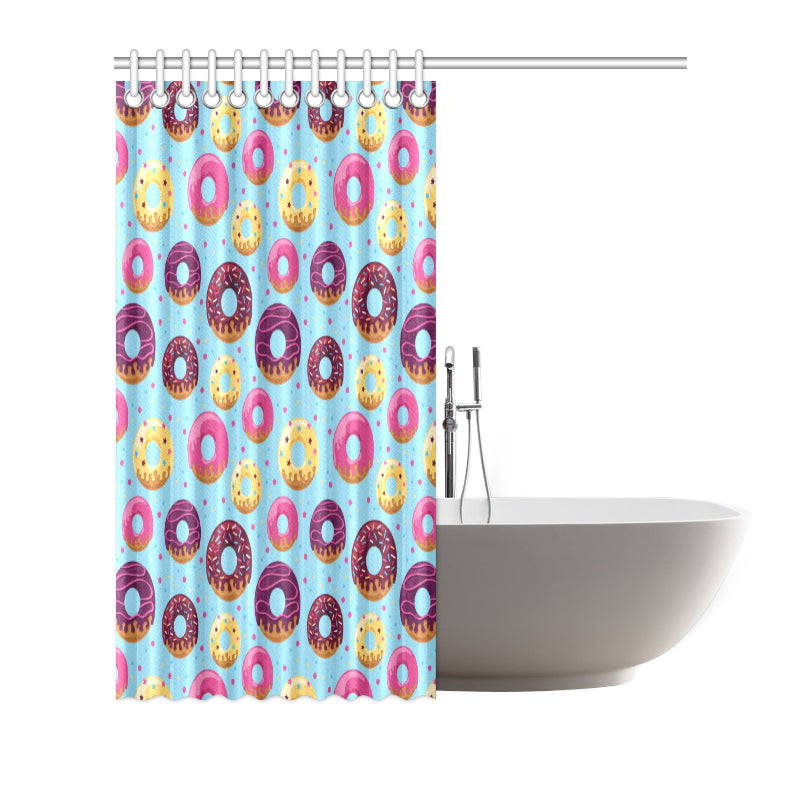 Donut Pattern Print Design DN07 Shower Curtain