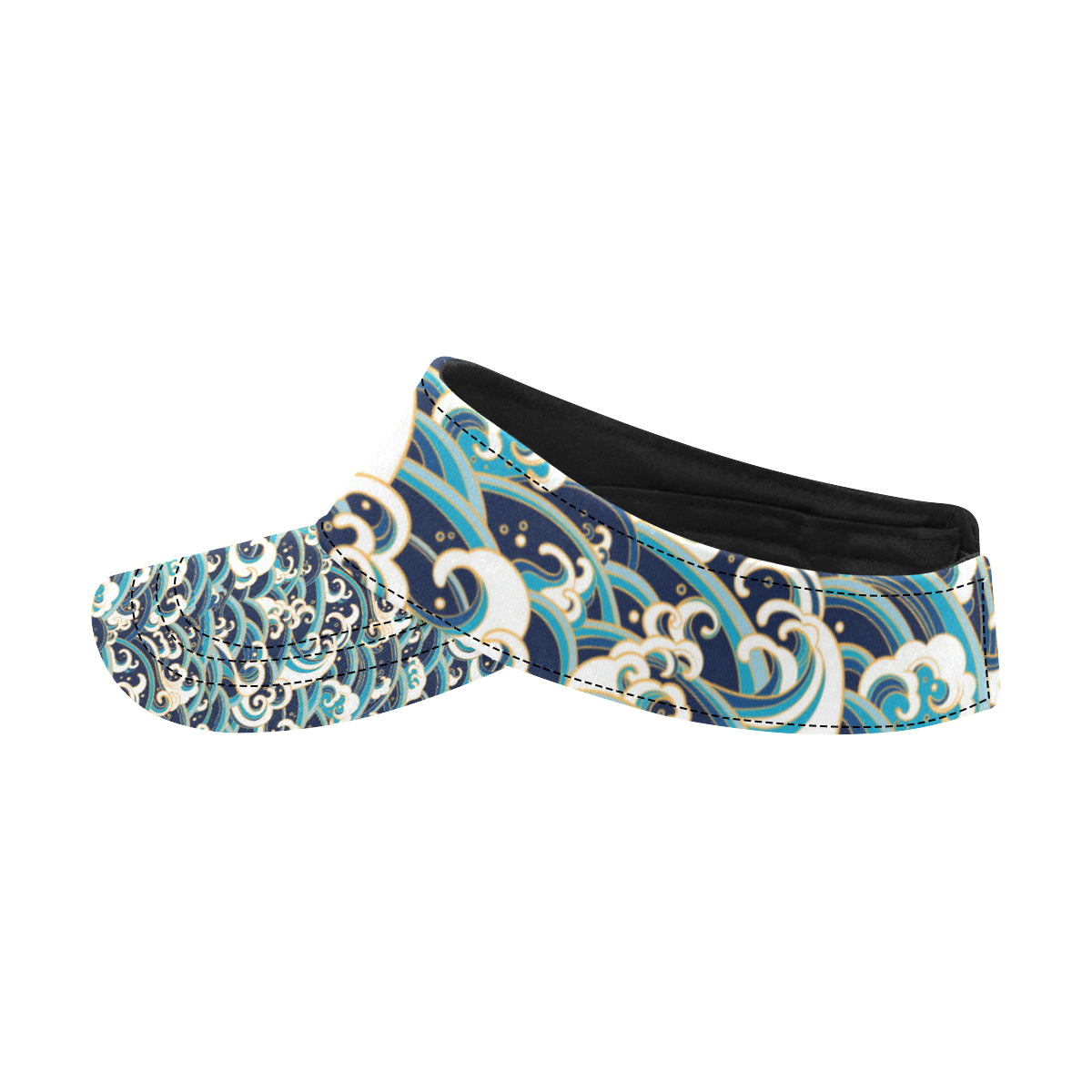 Surf Wave Pattern Unisex Sun Visor