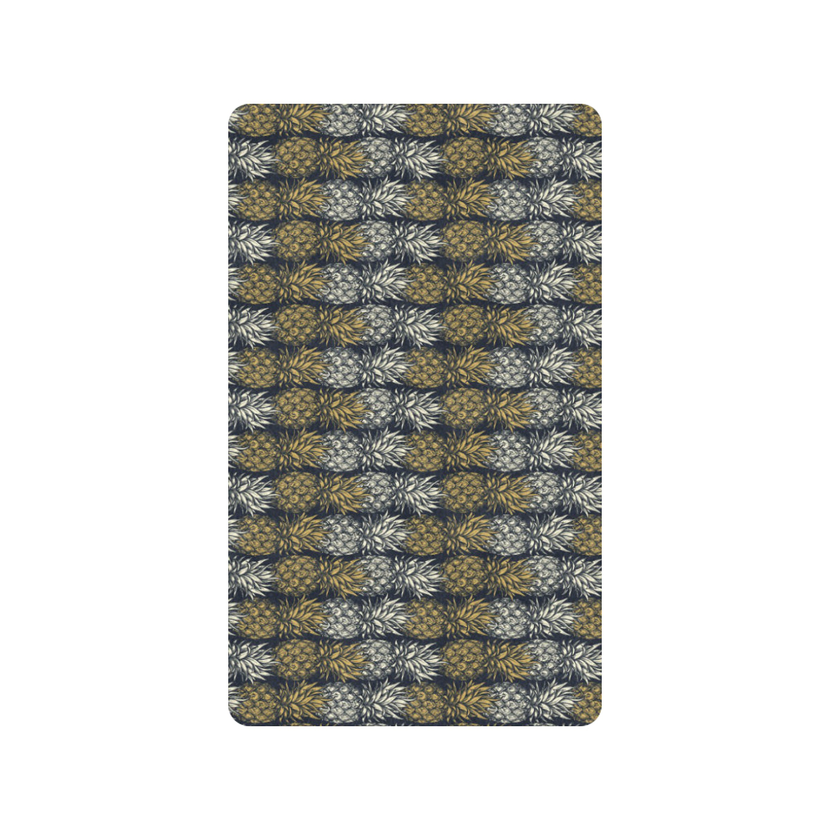 Pineapple Print Design Pattern Rubber Doormat