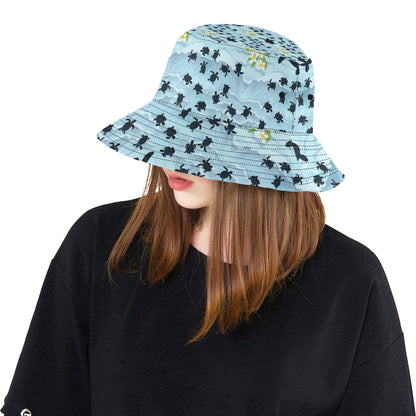 Sea Turtle Pattern Print Design T011 Unisex Bucket Hat