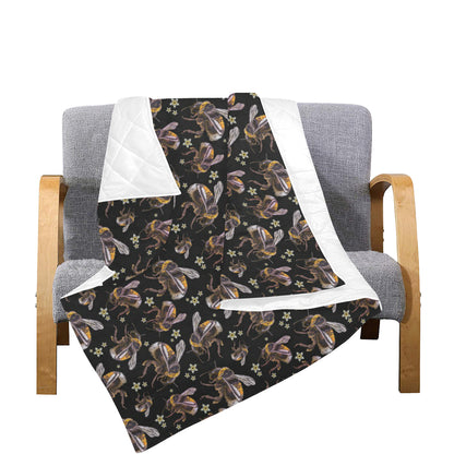 Bee Pattern Print Design 04 Premium Quilt