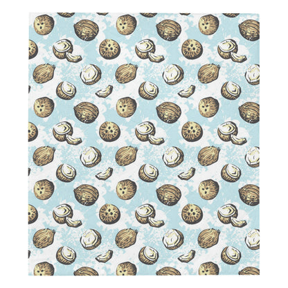 Coconut Pattern Print Design CN01 Premium Quilt