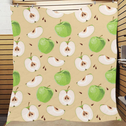 Apple Pattern Print Design AP07 Premium Quilt