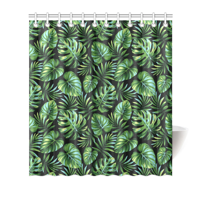 Palm Leaves Pattern Print Design PL013 Shower Curtain