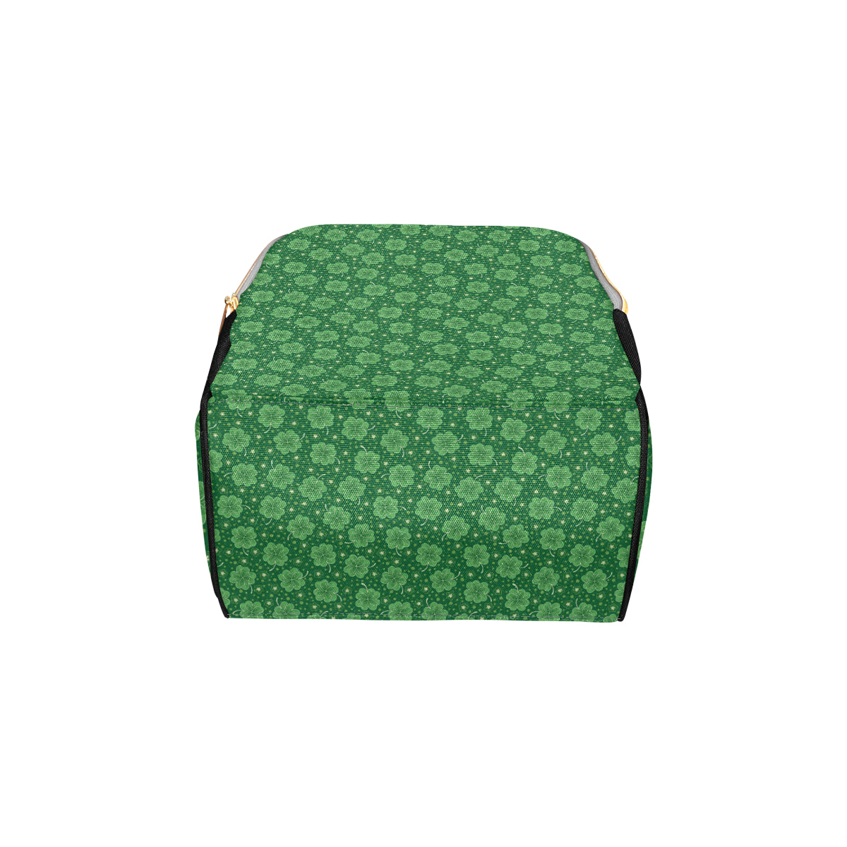 Shamrock Design Print Diaper Bag Backpack