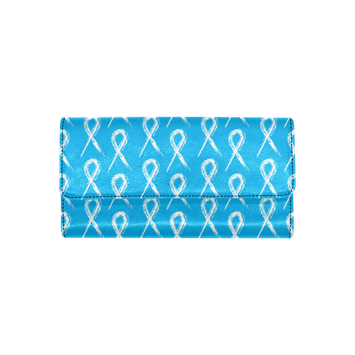 Prostate cancer Pattern Print Design A03 Women's Trifold Wallet