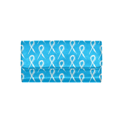 Prostate cancer Pattern Print Design A03 Women's Trifold Wallet