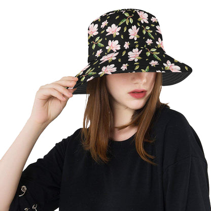 Magnolia Pattern Print Design MAG01 Unisex Bucket Hat