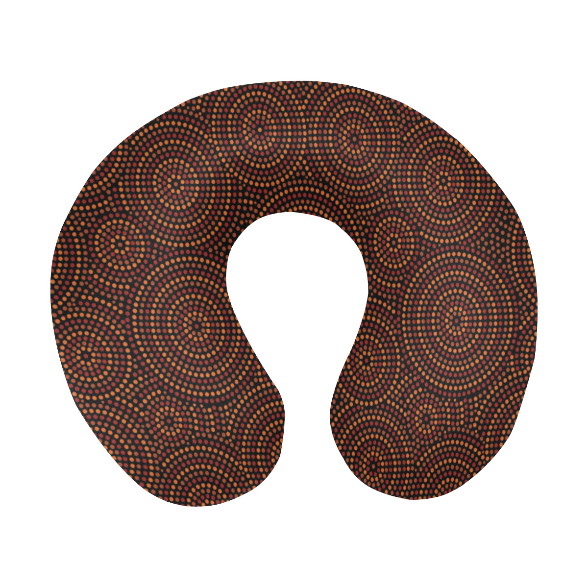 Aboriginal Pattern Print Design 02 U-Shaped Travel Neck Pillow