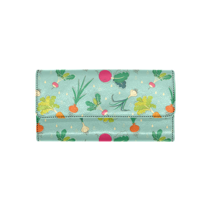 Radish Pattern Print Design A01 Women's Trifold Wallet