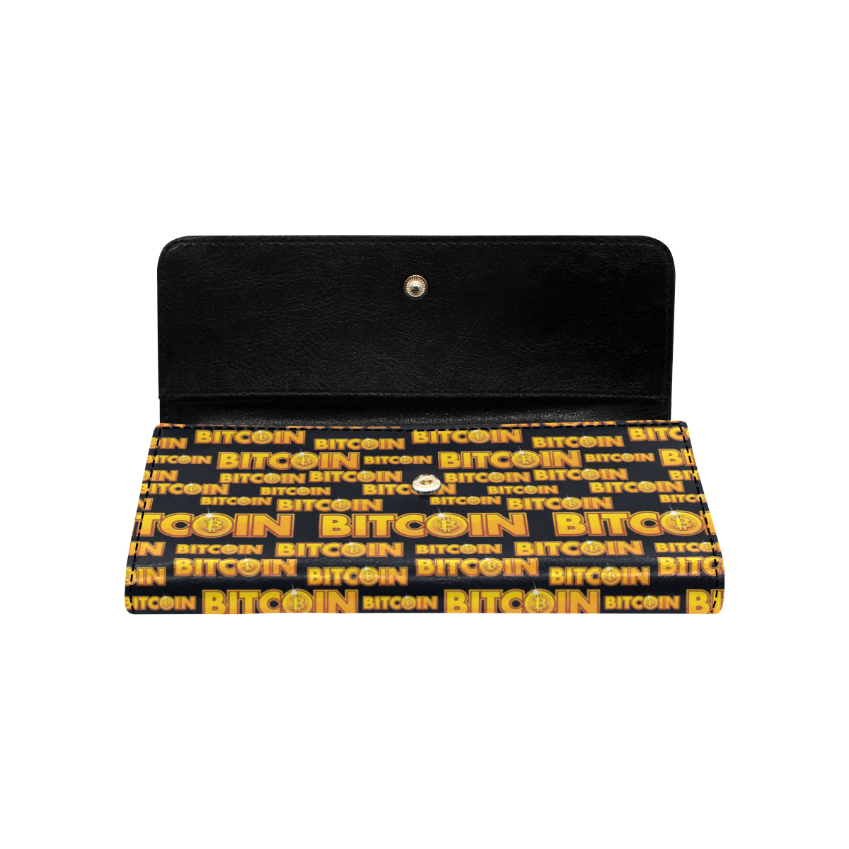 Bitcoin Pattern Print Design DO03 Women's Trifold Wallet