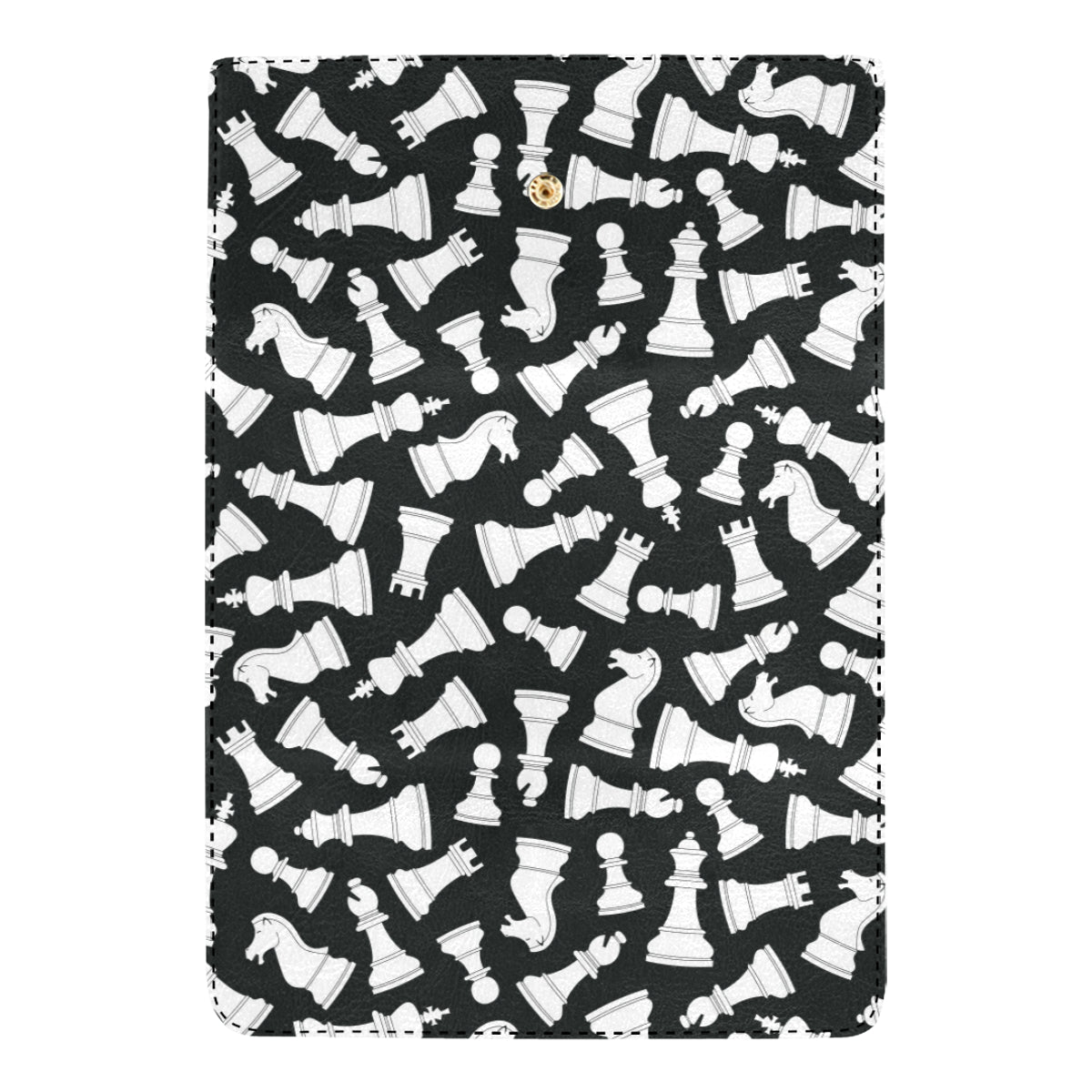 Chess Pattern Print Design 01 Women's Trifold Wallet