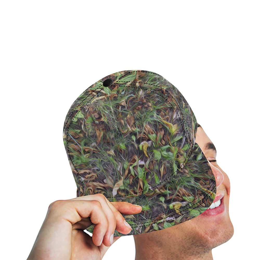 Camouflage Realistic Tree Print Snapback Cap