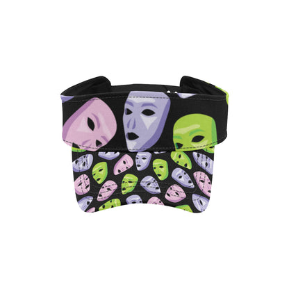 Acting Mask Pattern Print Design 04 Unisex Sun Visor